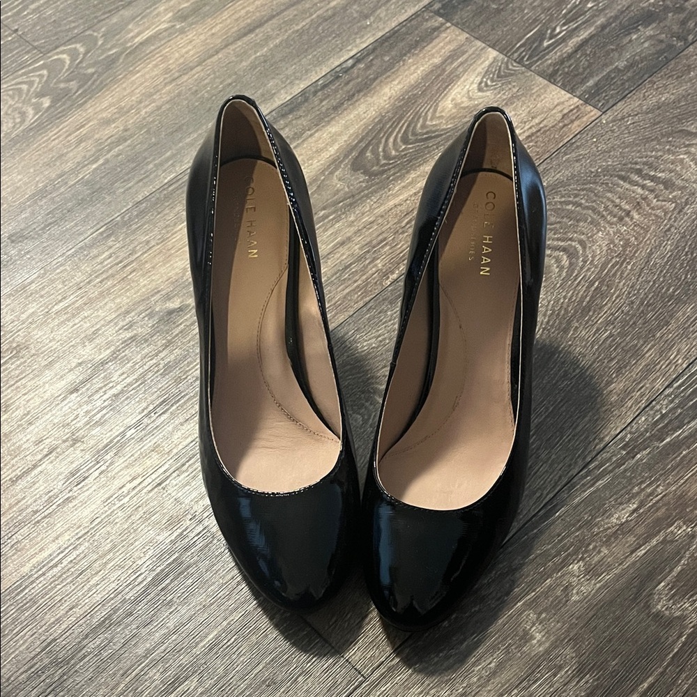 Cole Haan Black Patent Leather Heels